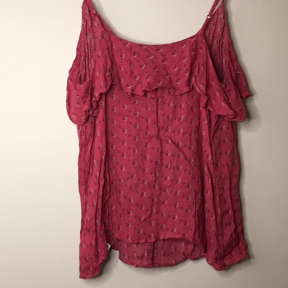 ✨4/$20✨ AEO Ruffled Button Front Tank - Picture 3 of 6